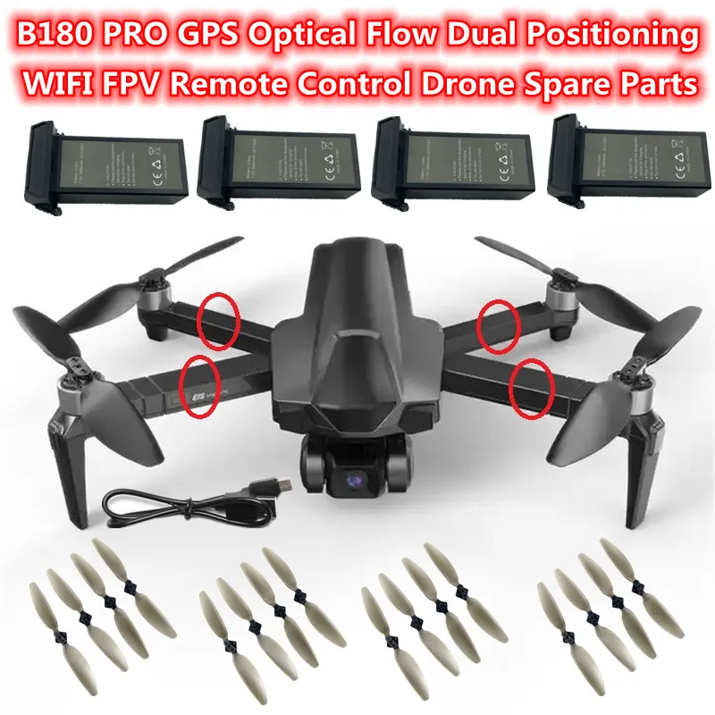 B18 PRO Professional 4K GPS Follow Me WIFI FPV RC Drone Spare Parts 7.7V 2950MAH Battery/USB Line/Propeller/Arm