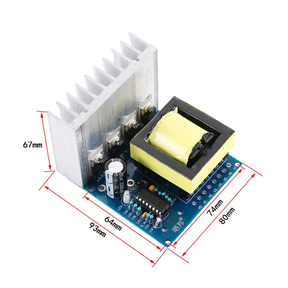 

Inverter Square Wave Inverter Circuit Board DC 12V to AC 18V/220V/380V 500W Drive Board Step-Up Boost Converter Power Board