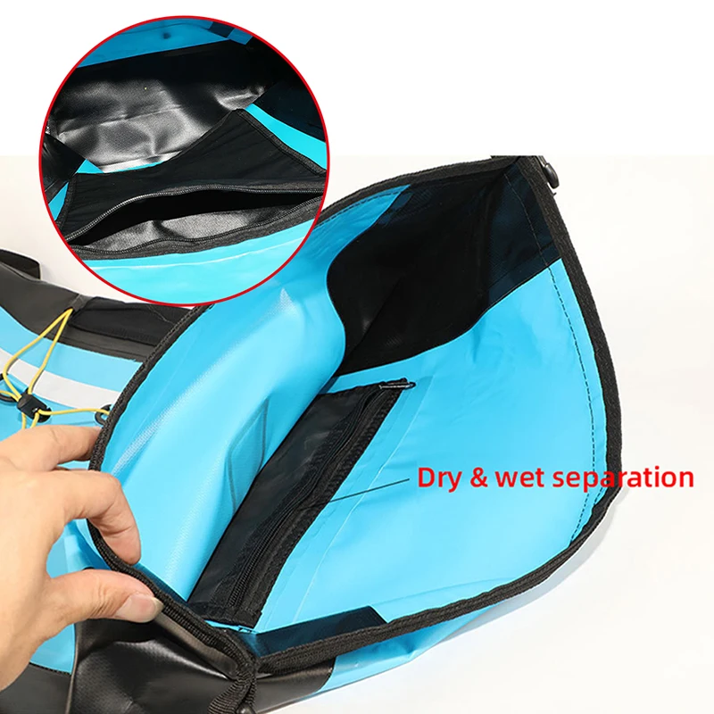 30L Waterproof Dry Bag Large Capacity Drifting PVC Mesh Bags Lightweight Kayak Swimming Beach Boating Floating Backpack XA389Q