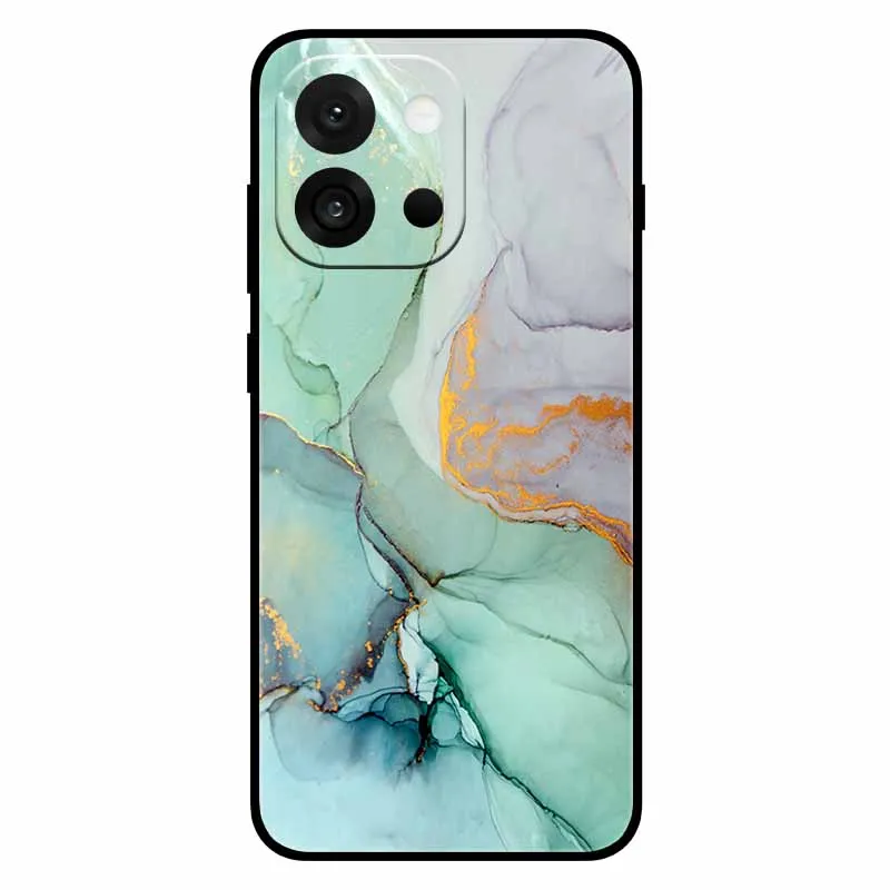 حافظة لهاتف Oneplus 13T من السيليكون الأسود من الرخام البولي يوريثان الحراري أغطية هاتف ناعمة لهاتف One Plus 13T حافظة خلفية لهاتف Oneplus13T 2025 1+ 13T 6.32''