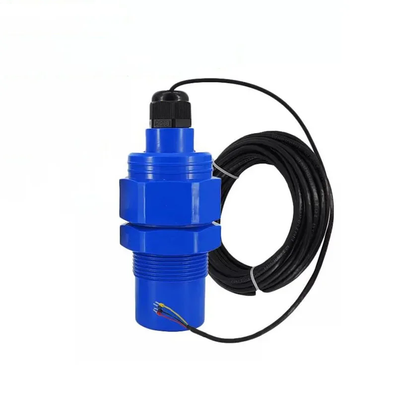 8m range ultrasonic liquid level probe level gauge sensor 4-20ma anti-corrosion level gauge sewage meter IP65