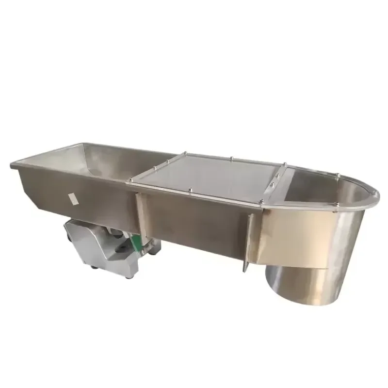 304/316 Stainless Steel Linear Electromagnetic Vibratory Feeder Engine New Powder Conveying Electronic Products Machinery - view 2