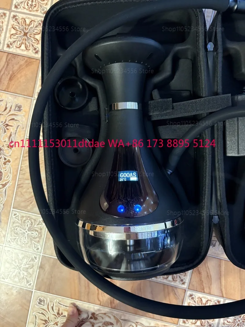 Fast Heating E-Hookah Portable Shisha Device Arabic Electronic Shisha Hookah with LED Display Rechargeable