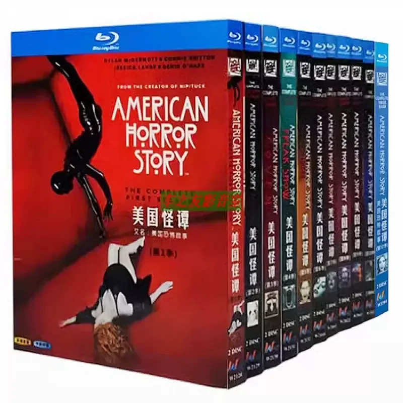 BD Blu-ray Disc American Horror Story Season 1-12 Chinese and English Subtitles 24 DVD Disc Box Set