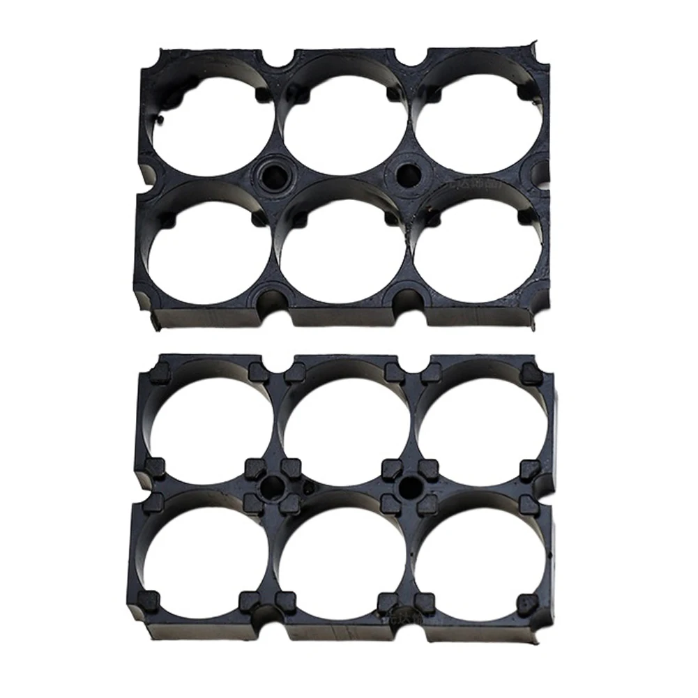 

Accessories Battery Holder 21700 2x3 Slots 4pcs ABS+PC Black DIY Holding Battery Packs Plastic Frame Power Tool