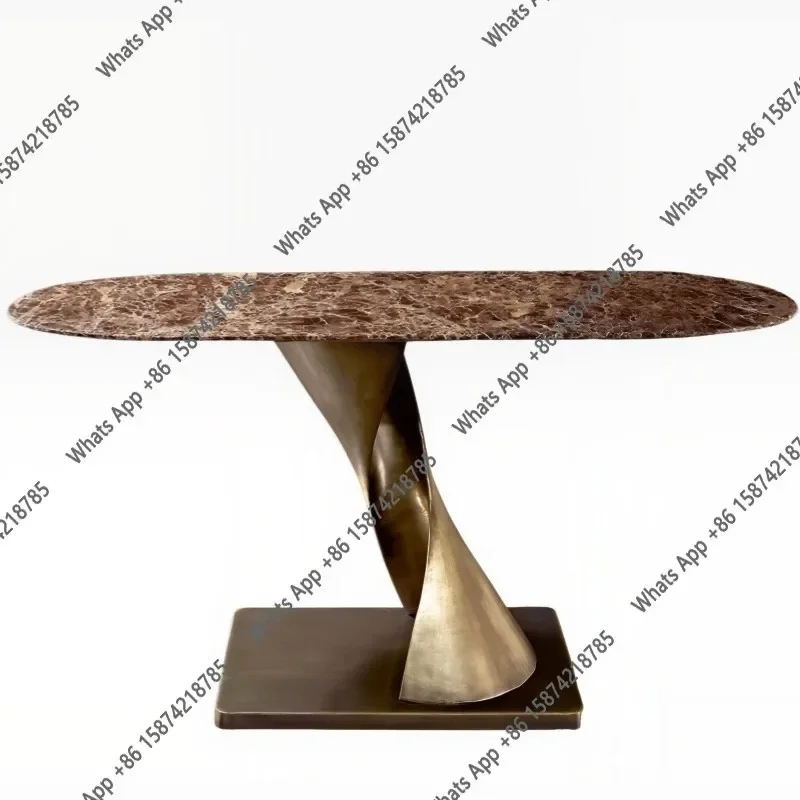 H Light Luxury New Microcrystalline Stone Entrance Ultra-narrow Entrance Entrance Platform Modern And Simple Wall End Viewing Pl