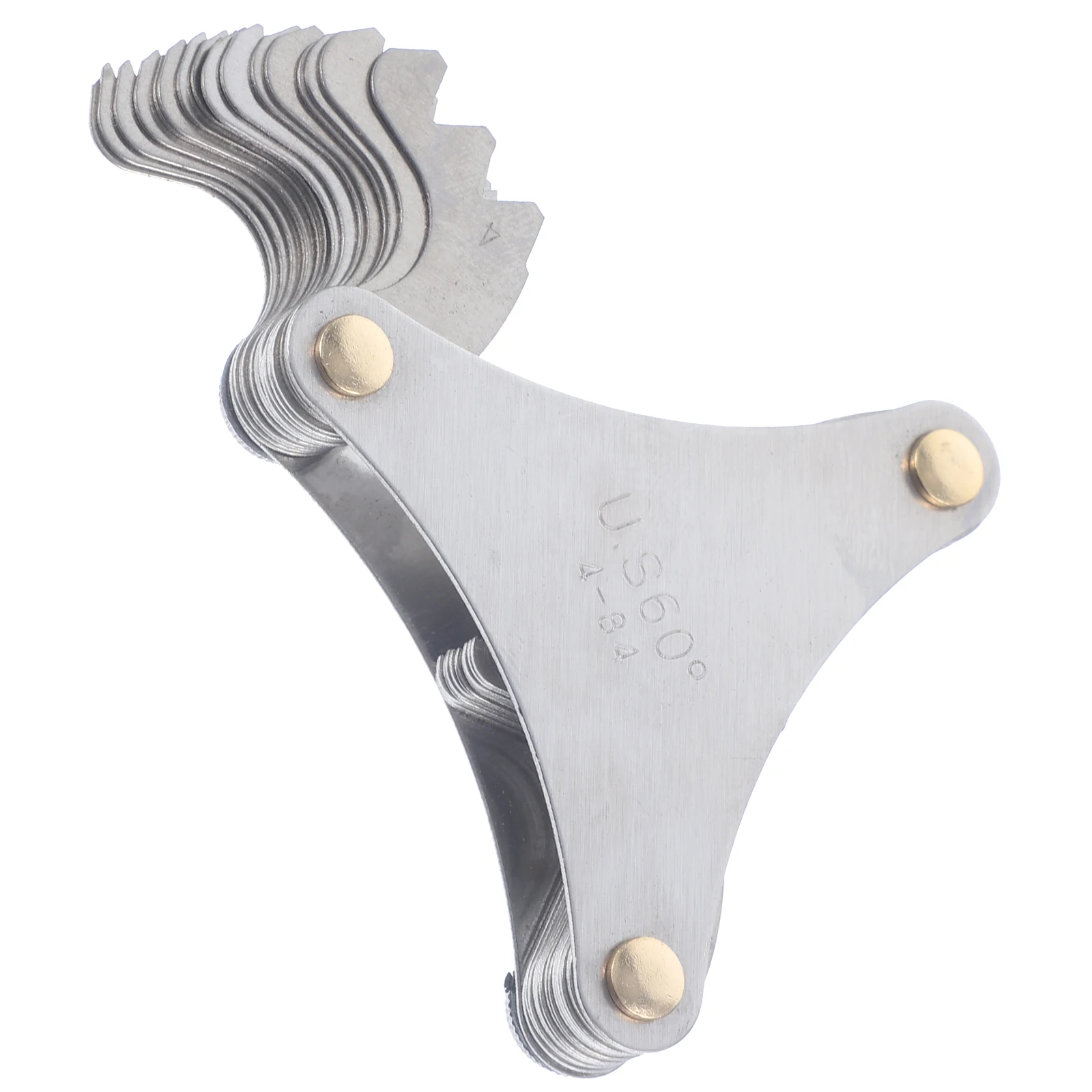 

Thread Pitch Gauge Stainless Steel Multi-Purpose Screw Pitch Measuring Tool Accurate Caliper Gauge for Internal External Threads