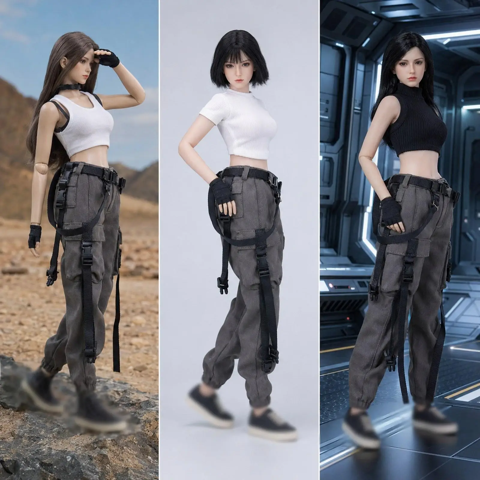 

1/6 Scale Figure Work Pants Doll Clothing Doll Clothes Toy for 12 inch Figure Body