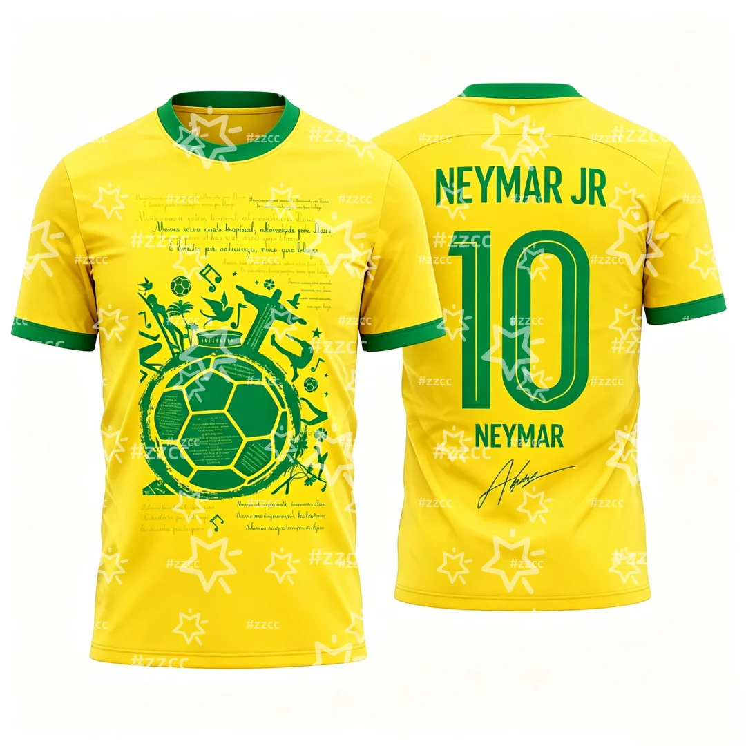 camisa-de-treino-de-futebol-brasil-2026-neymar-nº-10-camiseta-masculina-esportiva-de-verao-roupa-infantil-camiseta-y2k-camisa-de-ciclismo-feminina