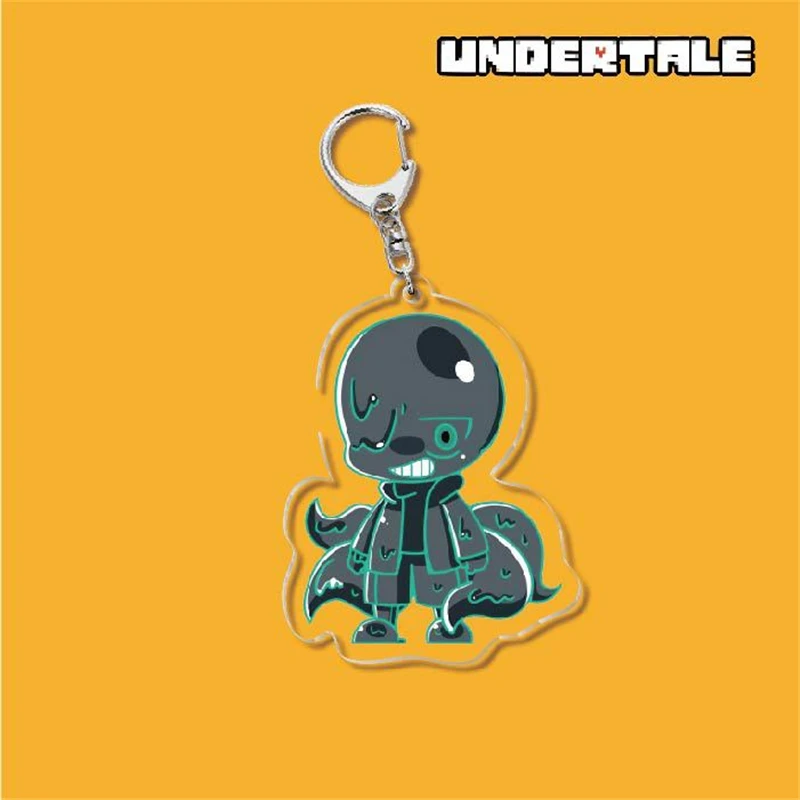 Original Anime Undertale Sans Cosplay Keychain Funny Cosplay Cartoon Keys holder Bag Pendant Fans Collectible Jewelry Men Gifts