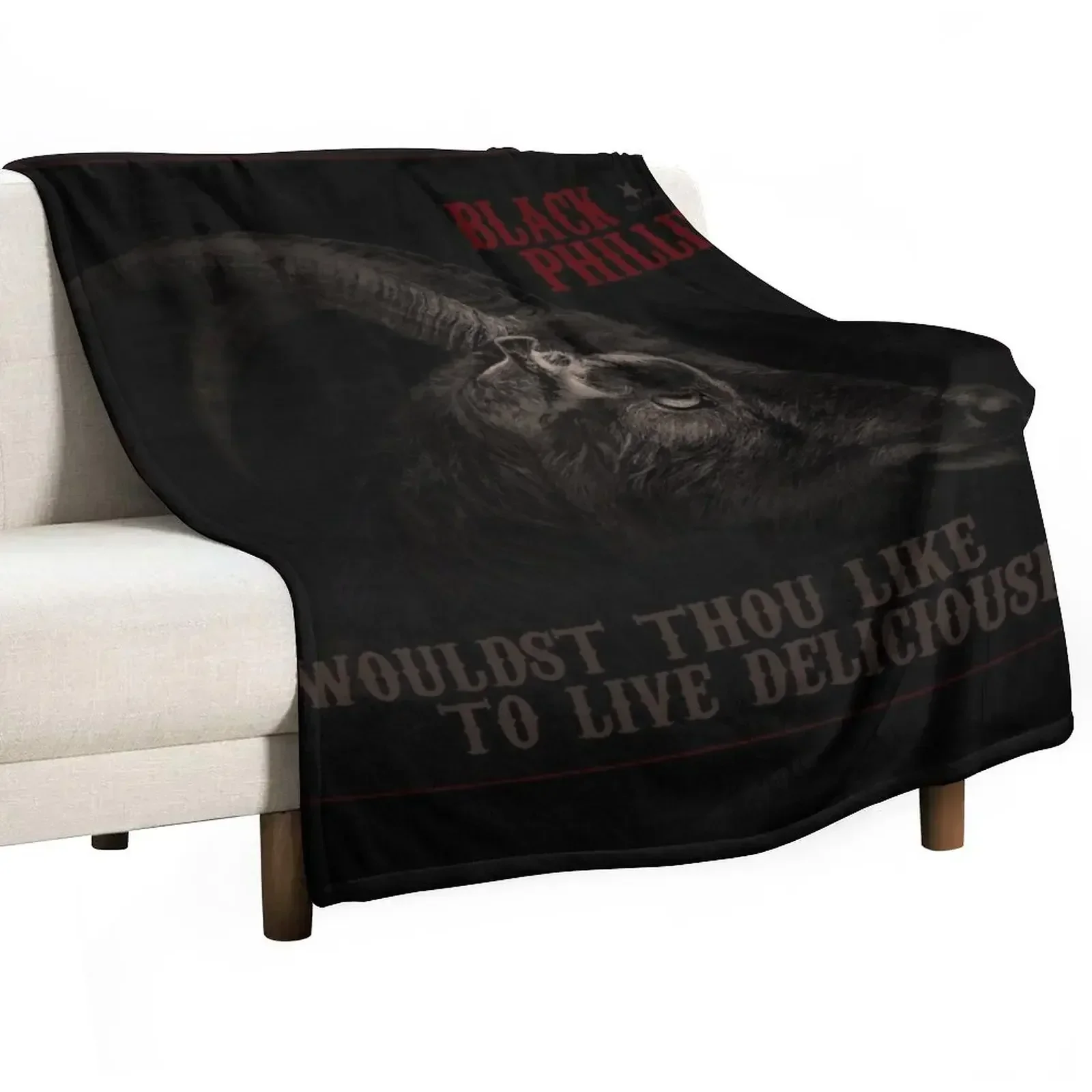 Phillip Black Throw Blanket Cute Large Blankets