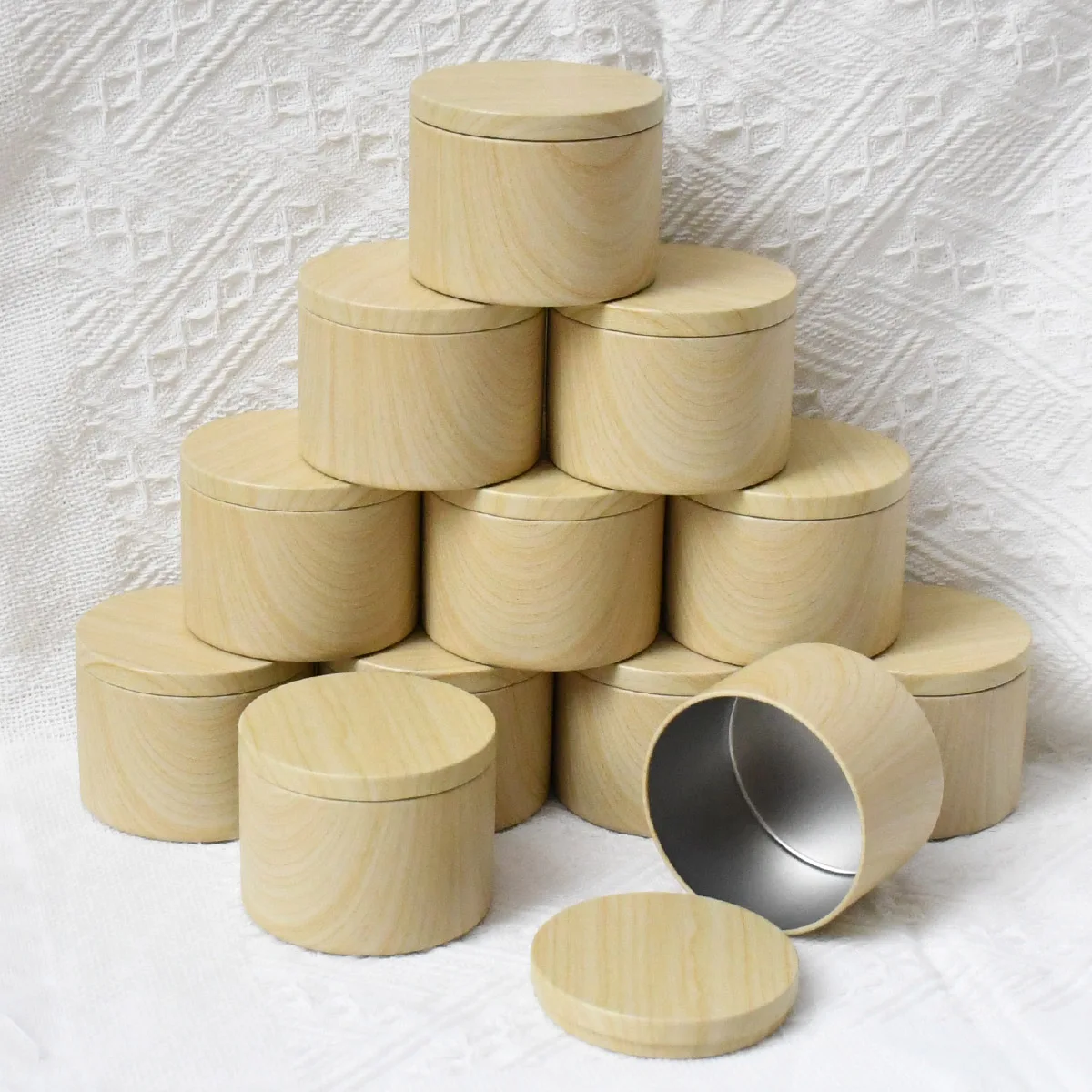 12pcs Candle Tins, 8oz Candle Containers For Making Candles, Bulk Candle Jars, DIY Candle Making Tins,  For candle making