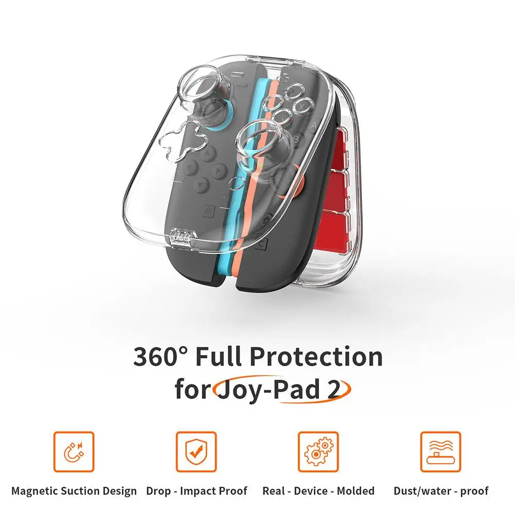 Game Controller Protective For Ns2 Transparent Crystal For Switch2 Handle Pc Magnetic Protective Accessori Q5d4