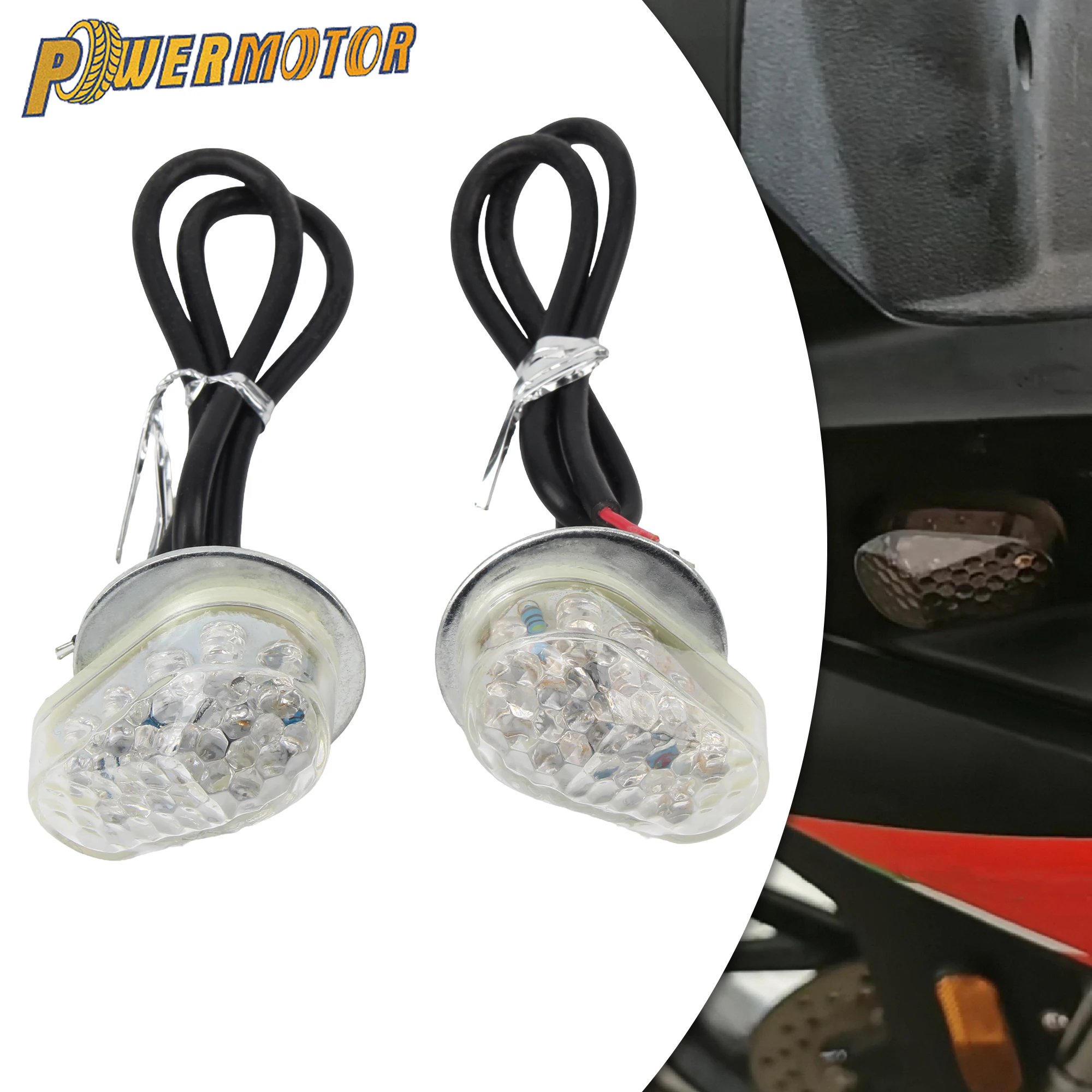 

Motorcycle Turn Signals LED Signal Light Flash Indicator For Yamaha YZF R1 R6 R6S R3 R6S FZ1 FZ6 FZ8 Motorbike Accessories