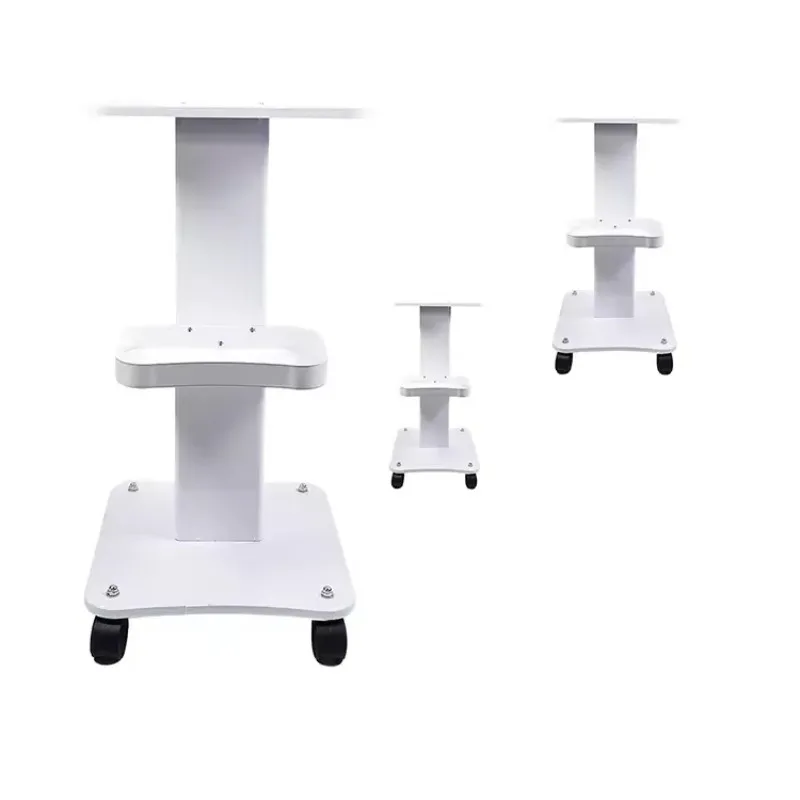 Beauty Salon Equipment Trolley Aluminum Beauty Roller Cart Multilayer Mobile Storage Cart with Basket