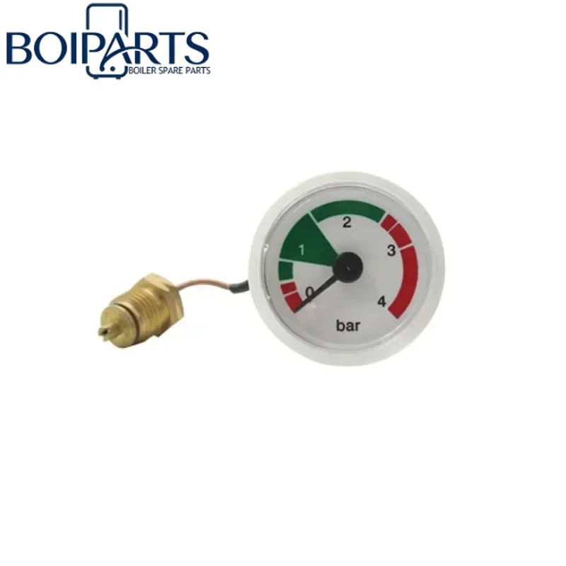 Capillary Manometer Boiler Pressure Gauge Wall Mounted Furnace Water Pressure Gauge Steam Pressure Gauge Replacement for Boilers