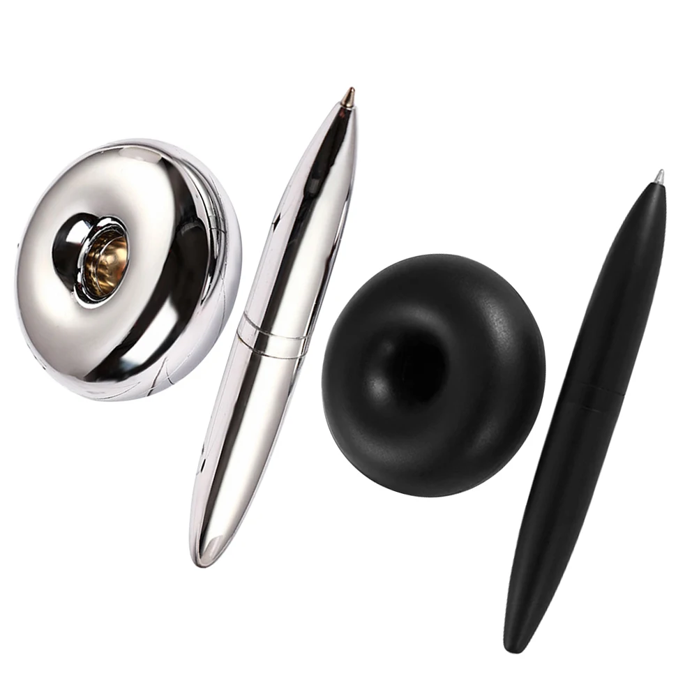 

2 Pcs Signature Pen Floating Magnetic Pens with Metal Ballpoint Guestbook Bride