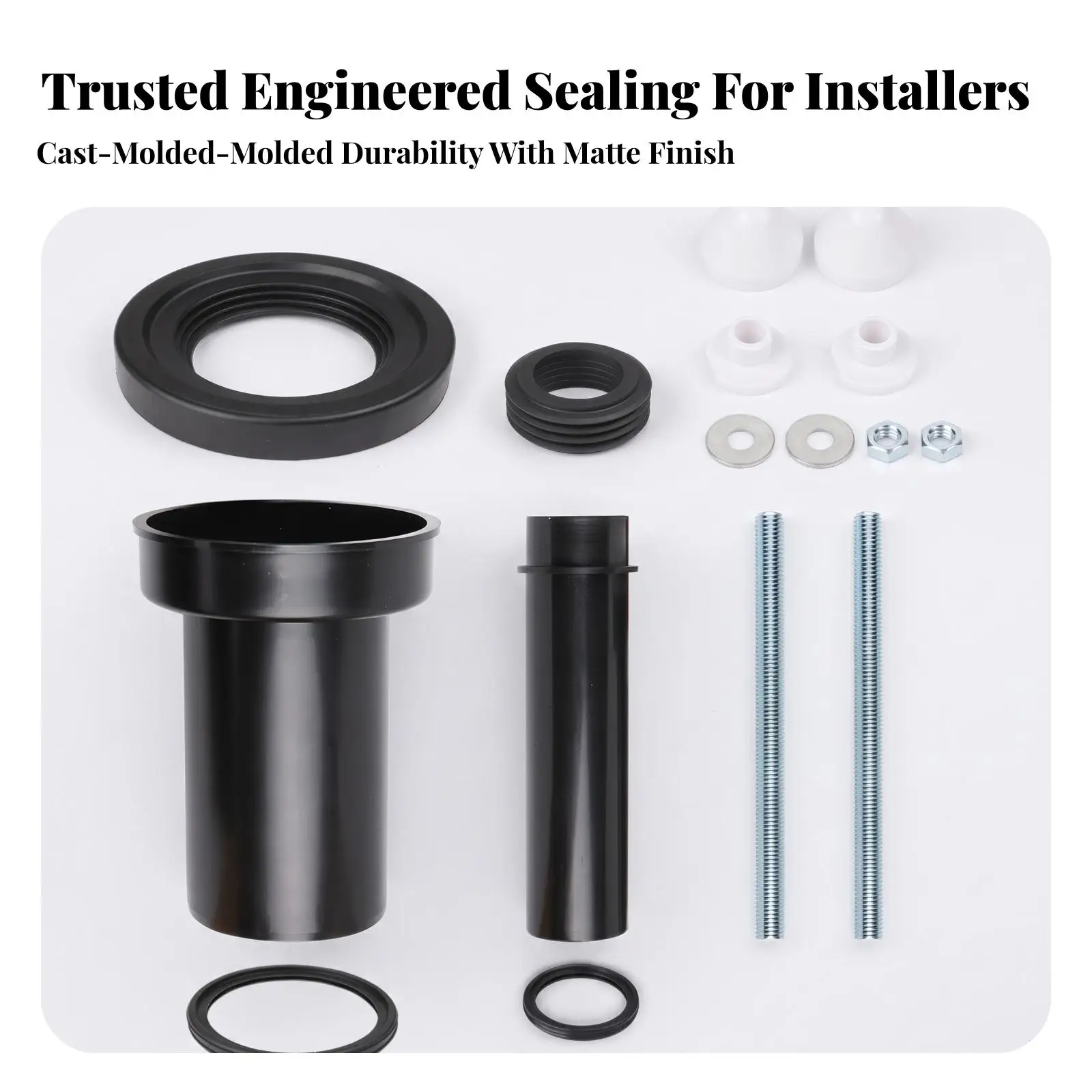Replacement Toilet Flush Seal Ring for Wall Hung Concealed Cistern Toilet Bowl Pipe Connector with Rubber Gasket