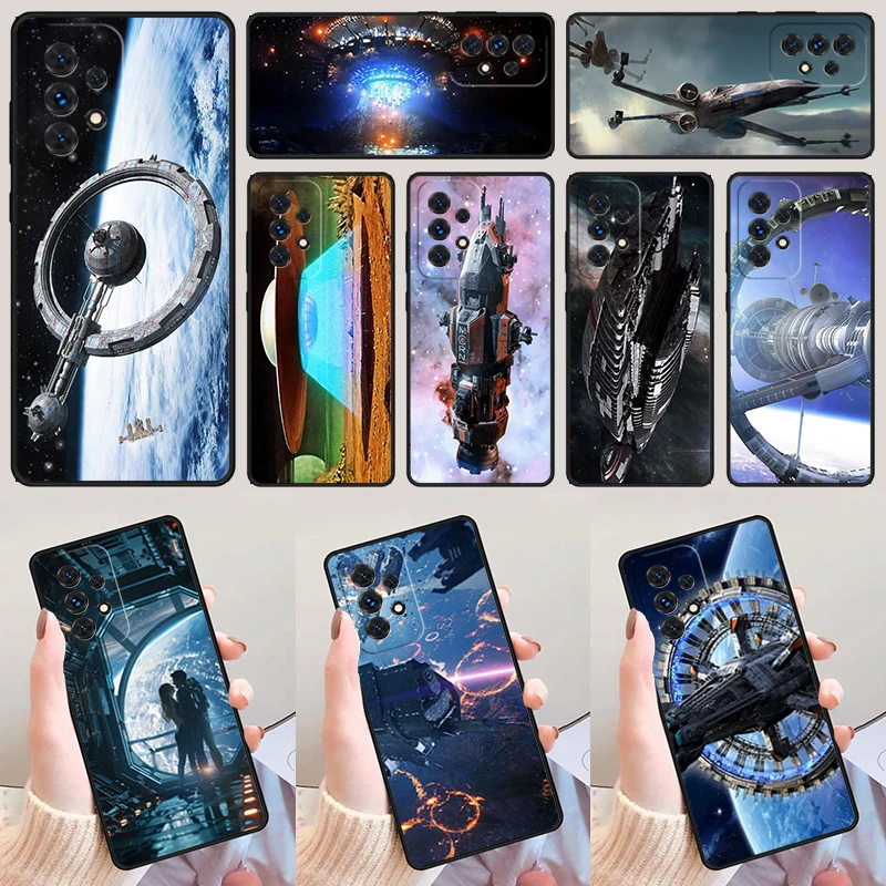 Film TV Spaceships Sci Fi For Samsung Galaxy A52 A72 A73 A20e A21S A50 A70 A11 A12 A42 A31 A40 A51 A71 A32 A80 A91 Phone Case