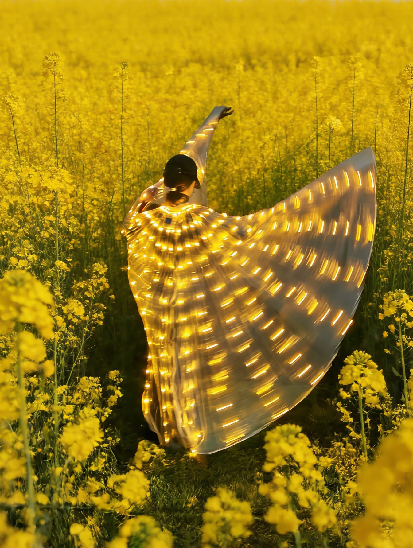 

Желтые, светящиеся крылья. Две кусочки светлого плетения с шепотренных слов света и теплого бриза, которым опал на землю