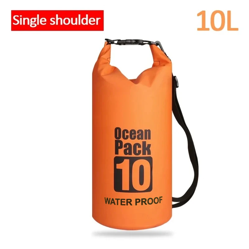 Droge PVC waterdichte tassen voor dames en heren, 2L/5L/10L/20L/30L, outdoor zwememmertassen, raftassen