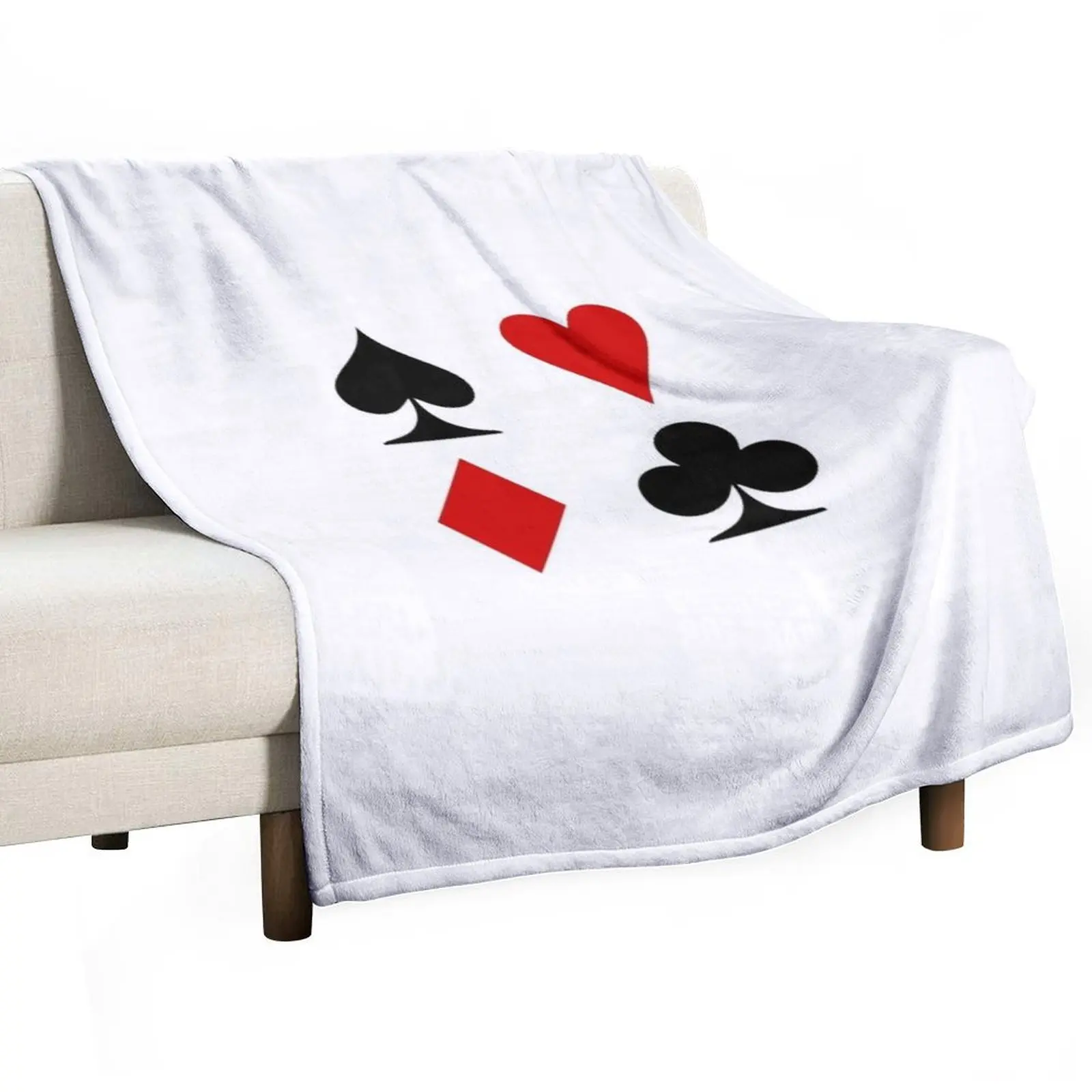 Card Suits Throw Blanket christmas gifts Decoratives Luxury St Blankets