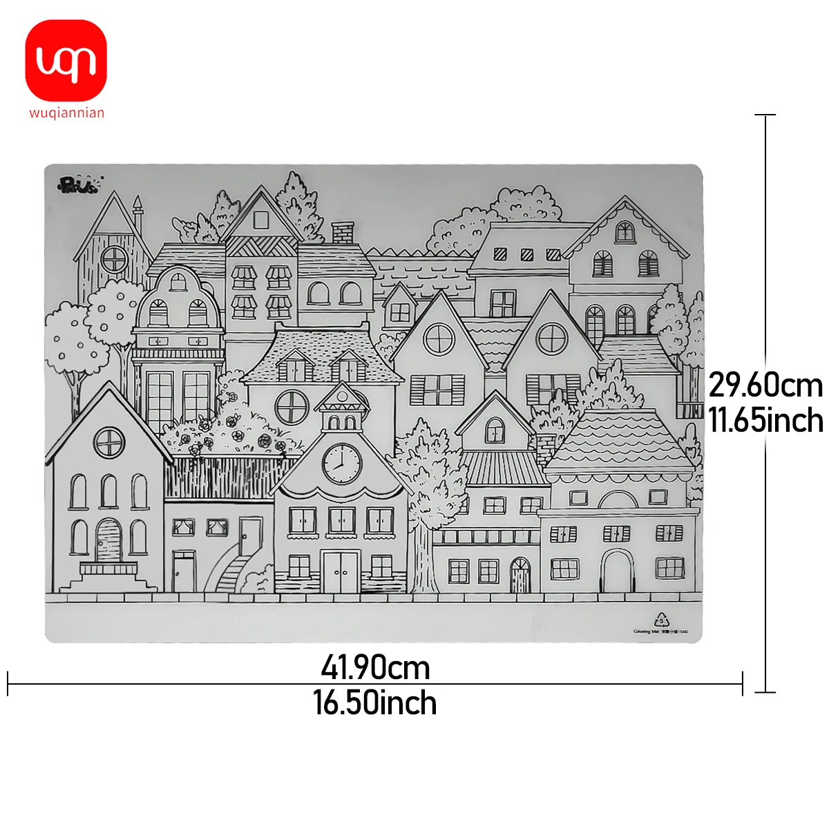 WQN-1PC シンプルでスタイリッシュな描画マット、都会生活に、日常の絵画に芸術的な落書きに、学校の文房具