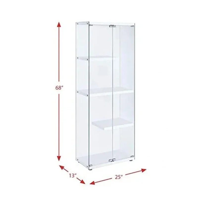 custom.Multi-Functional Glass Display Showcase Display Cabinet with Door Suitable Storage at Home Supermarket