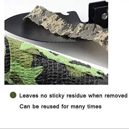 10 Pcs Self Adhesive Camouflage Tape,  Military Camo Cling Scope Wrap Stretch Bandage, Reusable Hunting Protective Accessories