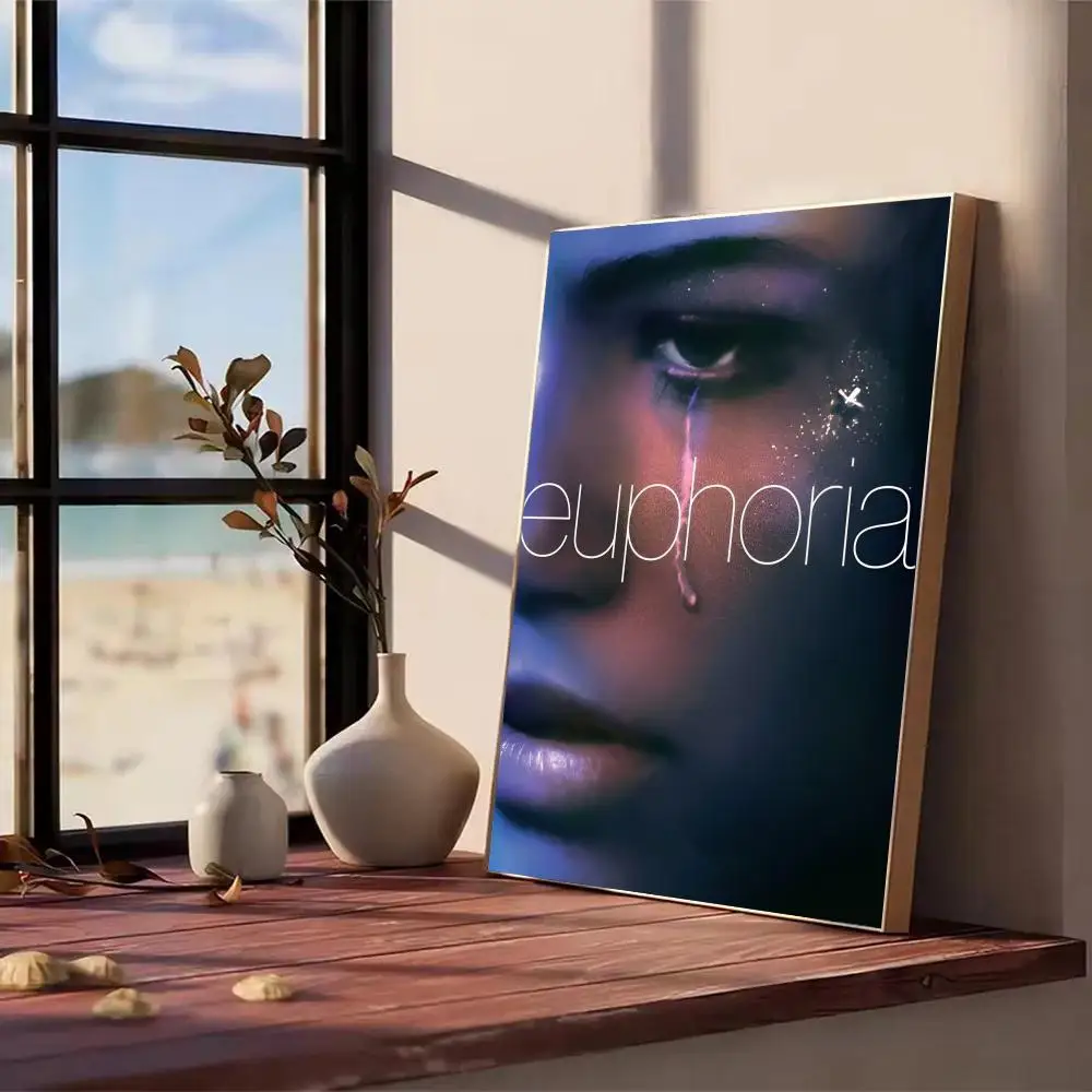 E_Euphoria المسلسل التلفزيوني اللوحة الخط صور غرفة نوم المنزل الجدار الداخلي الديكور اللوحة قماش المشارك جدارية فنية