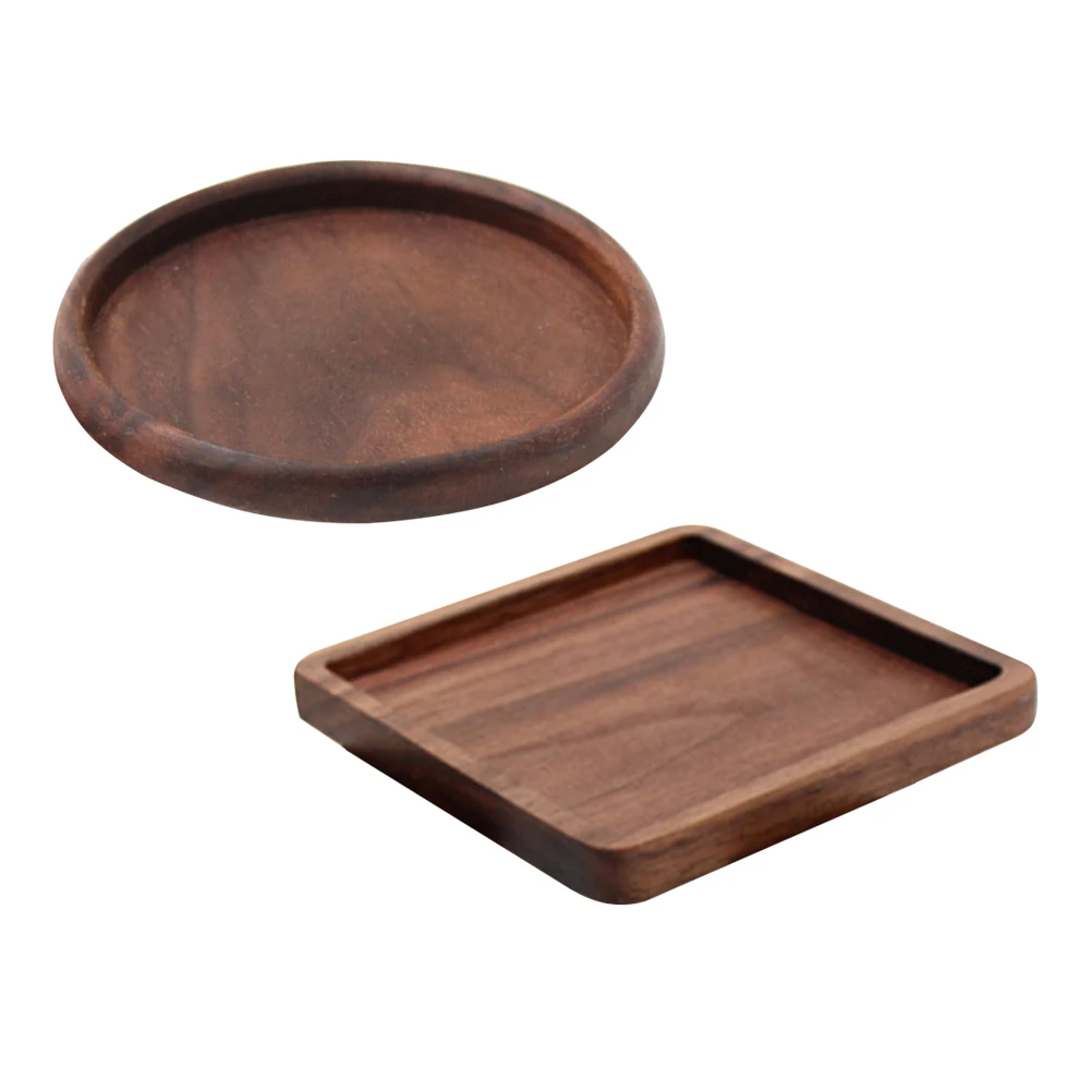

Wooden Coasters Cup Holder Tea Coasters Placemat Natural Wood Anti Slip Heat Resistance Desk Protection Home Decor