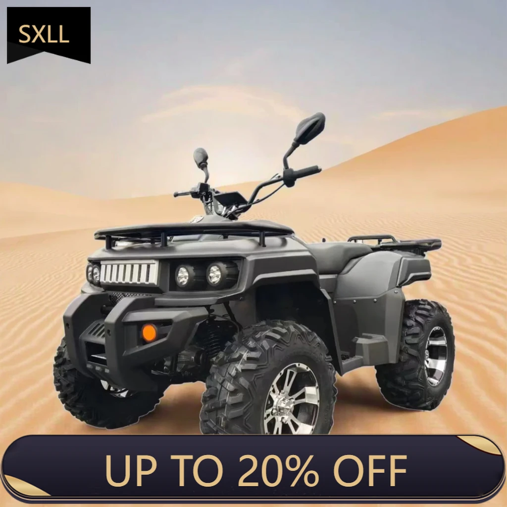 SXLL Adult Electric ATV 4x4 5000W 72V 92.4ah Quad Bike Hydraulic Disc Brakes 12 Inch Tires 60v Lithium Battery Automatic 4WD