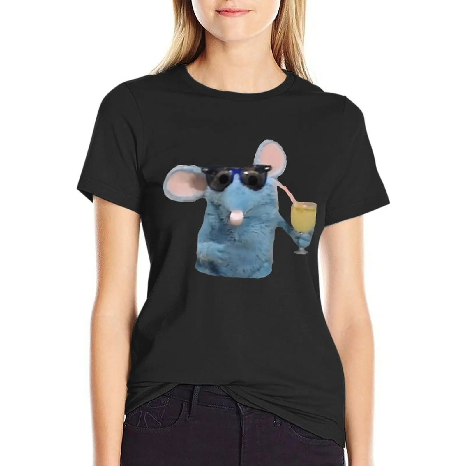 

Cool Tutter the mouse T-Shirt cute tops anime clothes new edition t shirt for Women