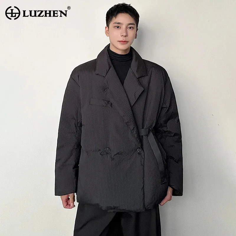 

LUZHEN Casual Winter Thick Warm Loose Down Jacket Personalized Cold Coat Original 2024 Winter Male Casual Niche Clothes JY4685