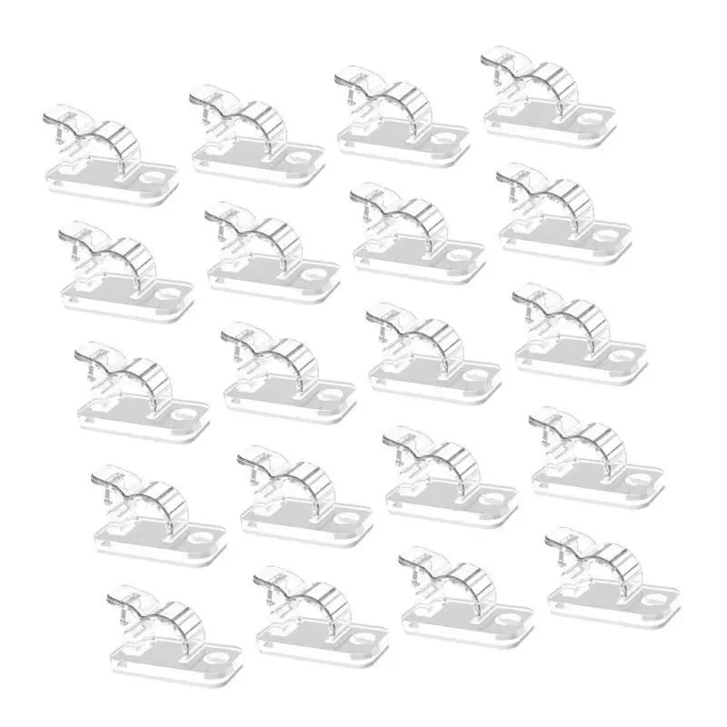 R53C 20Pieces Wire Holder Cable Clips Perfect For Home Office Cable Management