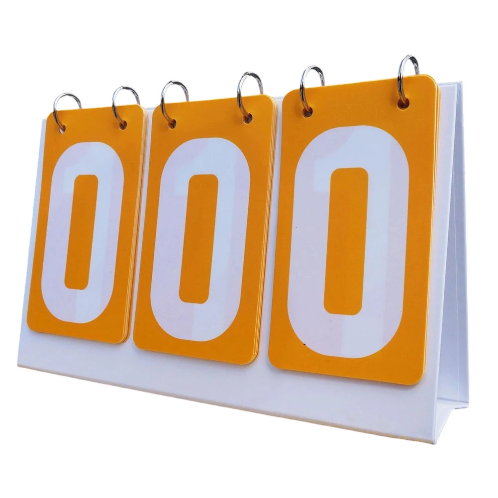 Game Scoring Scoreboard Flipper Lightweight Scoreboard 27*16cm 10.6*6.3inch Folding Design Plastic And Paper Material