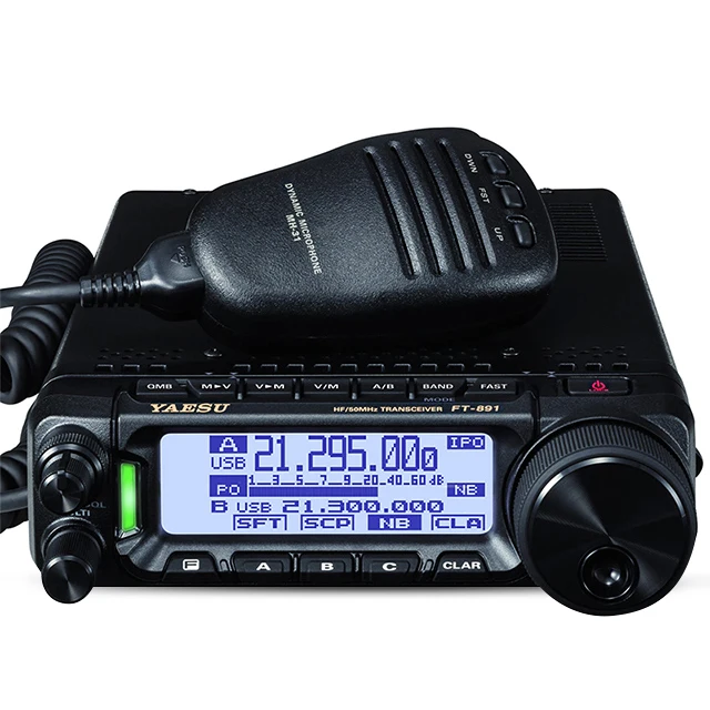 YAESU FT-891HF+50Mhz Full Mode Mobile Radio 100w High Power Two-way Radio Walkie Talkie Long Range 100km Mobile Base Station