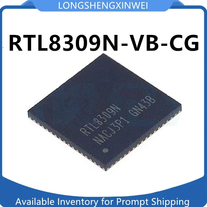 1PCS Original RTL8309N-VB-CG RTL8309N-CG RTL8309N Packaged QFN64 100Mbps 8-port Switch Chip