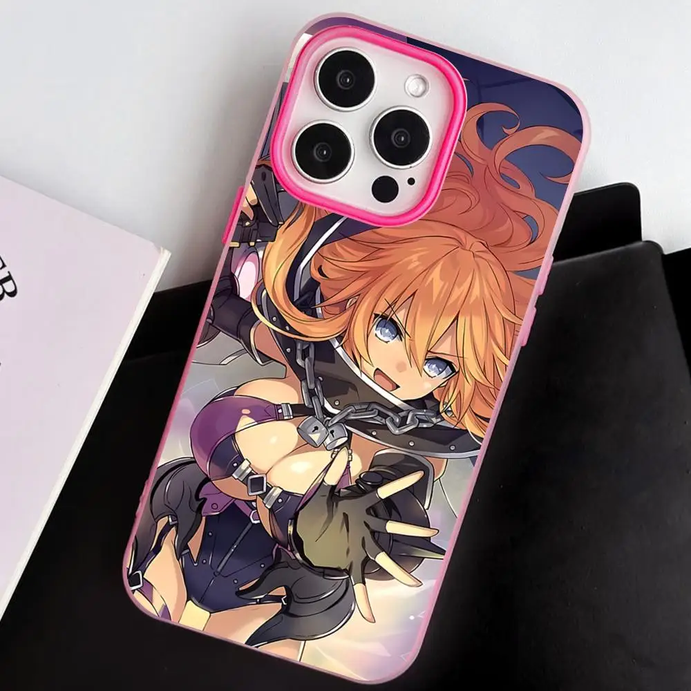 

Date a Live Yamai Yuzuru Phone Case for iPhone 17 16 15 14 13 12 11 Air Pro Max Plus Jelly Double layer Rose Red Cover