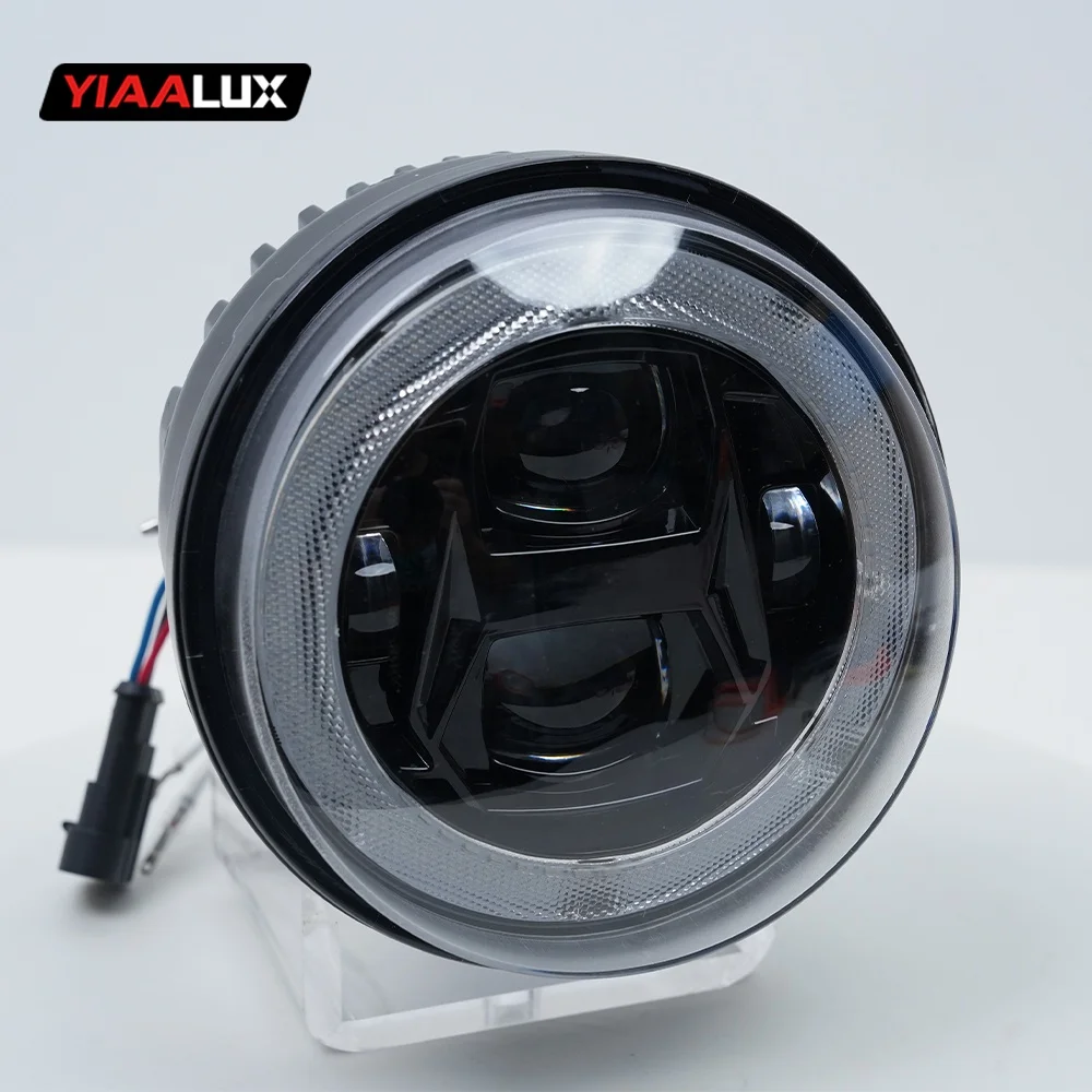 LED Headlight Wireless Phone RGB Multi Color High Low Beam Dynamic Sequential Motorcycle Headlight For Vespa Primavera 150
