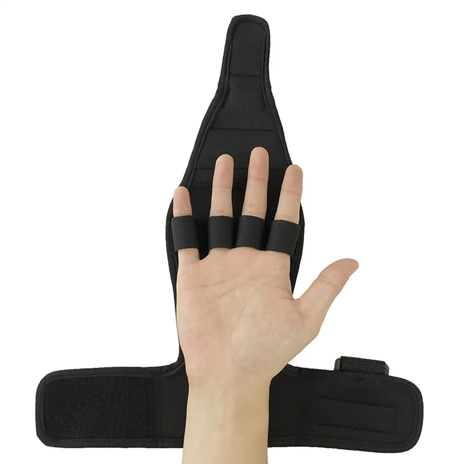 Finger Splint Black Breathable ,Finger Gloves ,Athlete ,Single Hands Grip Exercise Patient