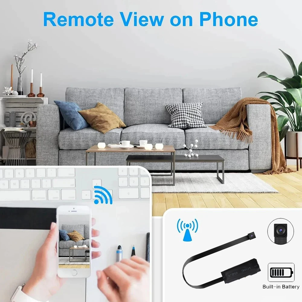 Imagem -05 - Mini Wifi Smart Home Security Micro Câmera Câmera Digital hd 1080p Gravador de Vídeo Faça Você Mesmo Bateria de Lítio Embutida