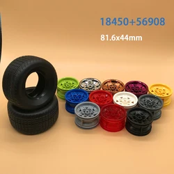 Technological Tire Wheel DIY Car Truck Building Block 43.2x26mm Wheel Hub  81.6x44mm Tire MOC Part Compatible with 18450 56908