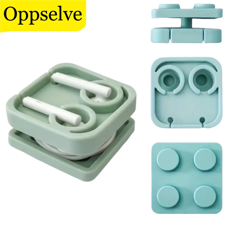 Earbud Cable Organizer Winding Flexible Portable Small Washable Spare Parts Headphone Cord Holder Fixed Silica Gel Cable Manager