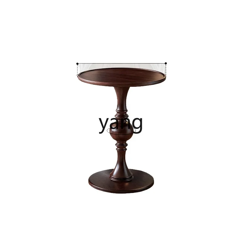 

LH retro living room sofa round few balcony round coffee table bedroom bedside table