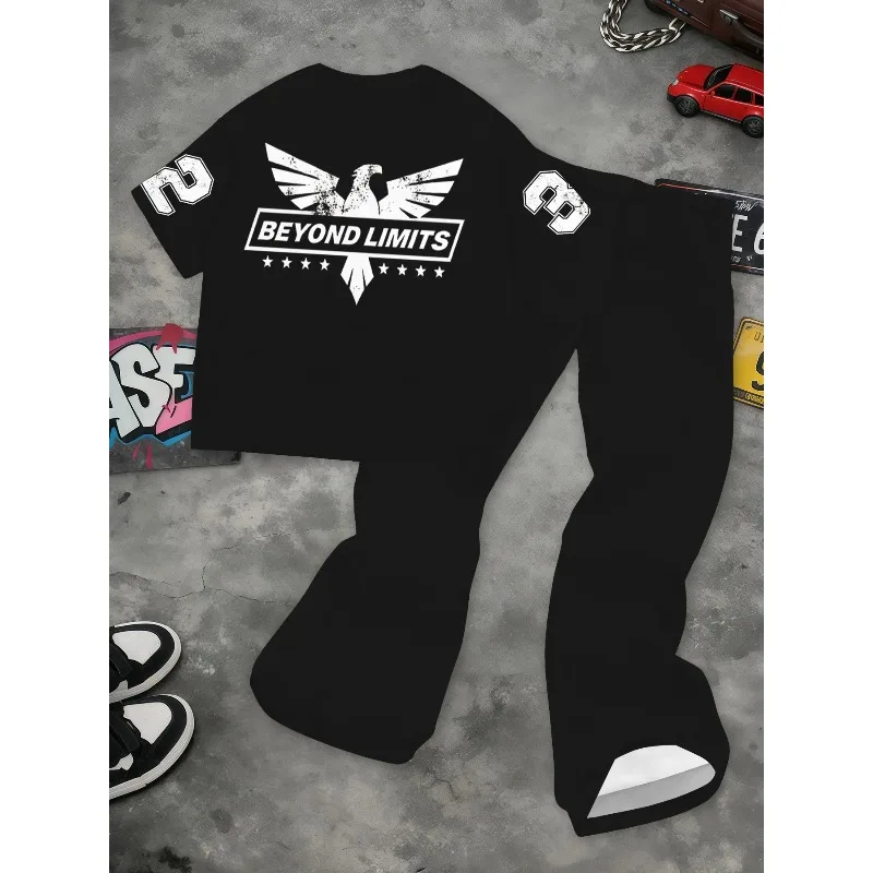 3D new personalized printed quick drying breathable adult children's short sleeved pants casual sports suit