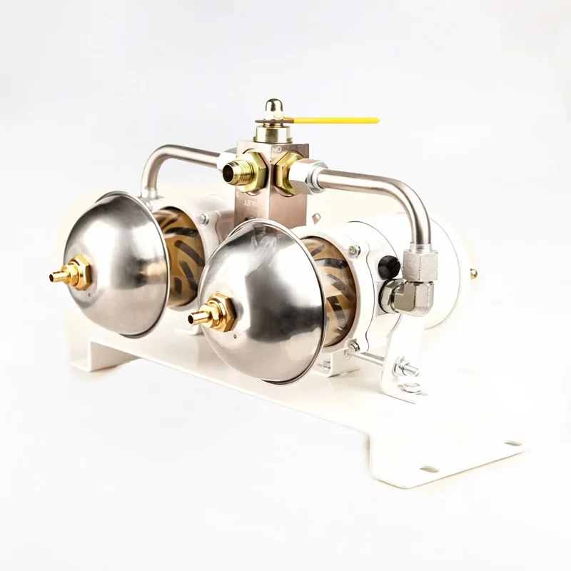 500FG Dual Fuel Water Separator 75500MAX 75500MAX10 75500MAX30 Diesel Filter Assembly with 90 Degree Fitting for Truck Marine
