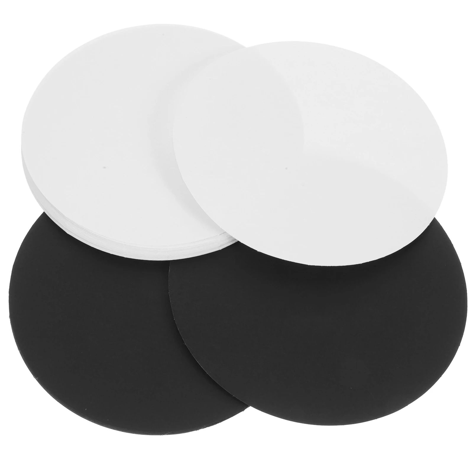 

40 Sheets Round DIY Cardstock Paper 2 Packs Black White 17x17cm Thick Watercolor Painting Drawing Crafts Student Project