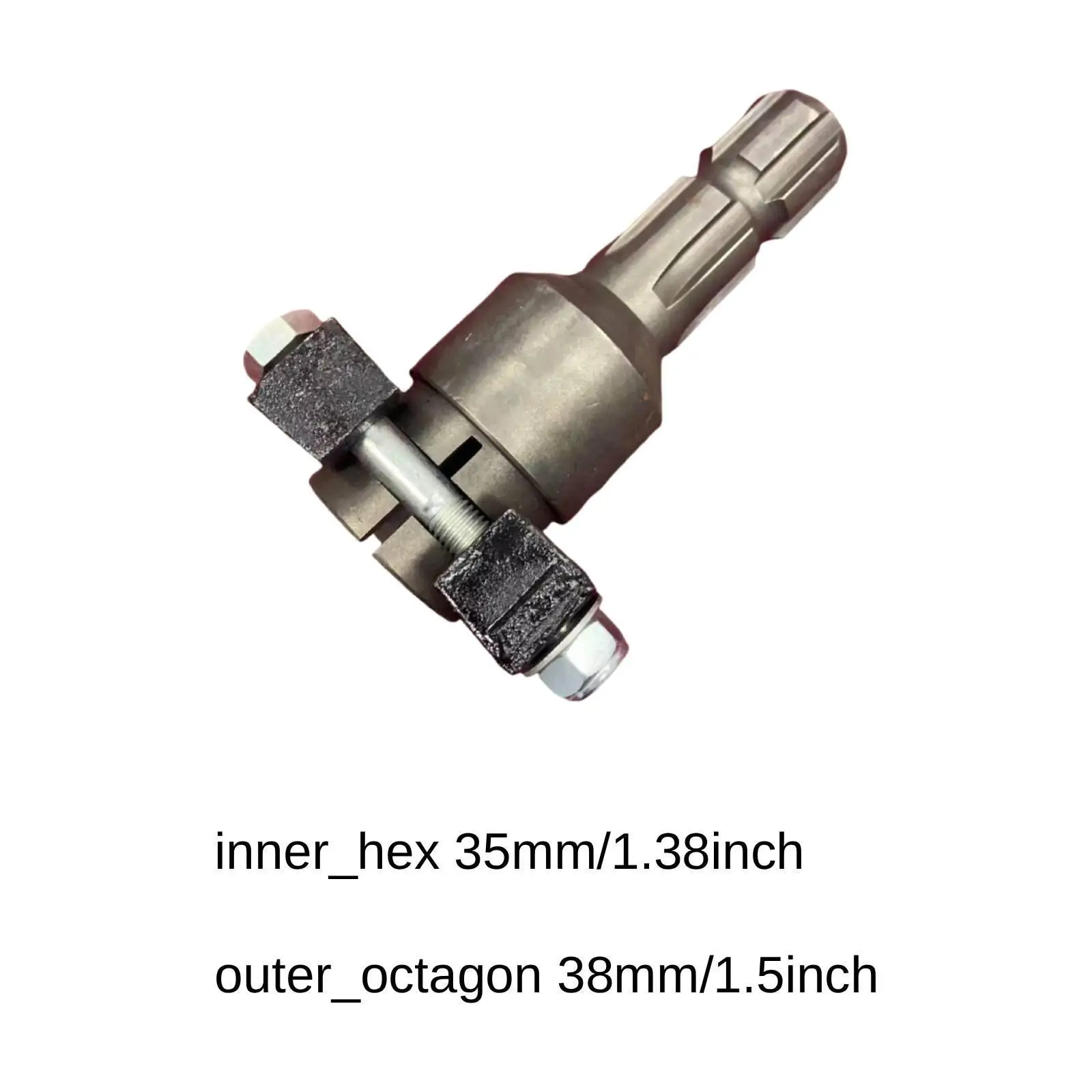 Durable Steel Tractor PTO Adapter 6 Spline to 8 Spline Power Shaft Converter for Farm Equipment Upgrade