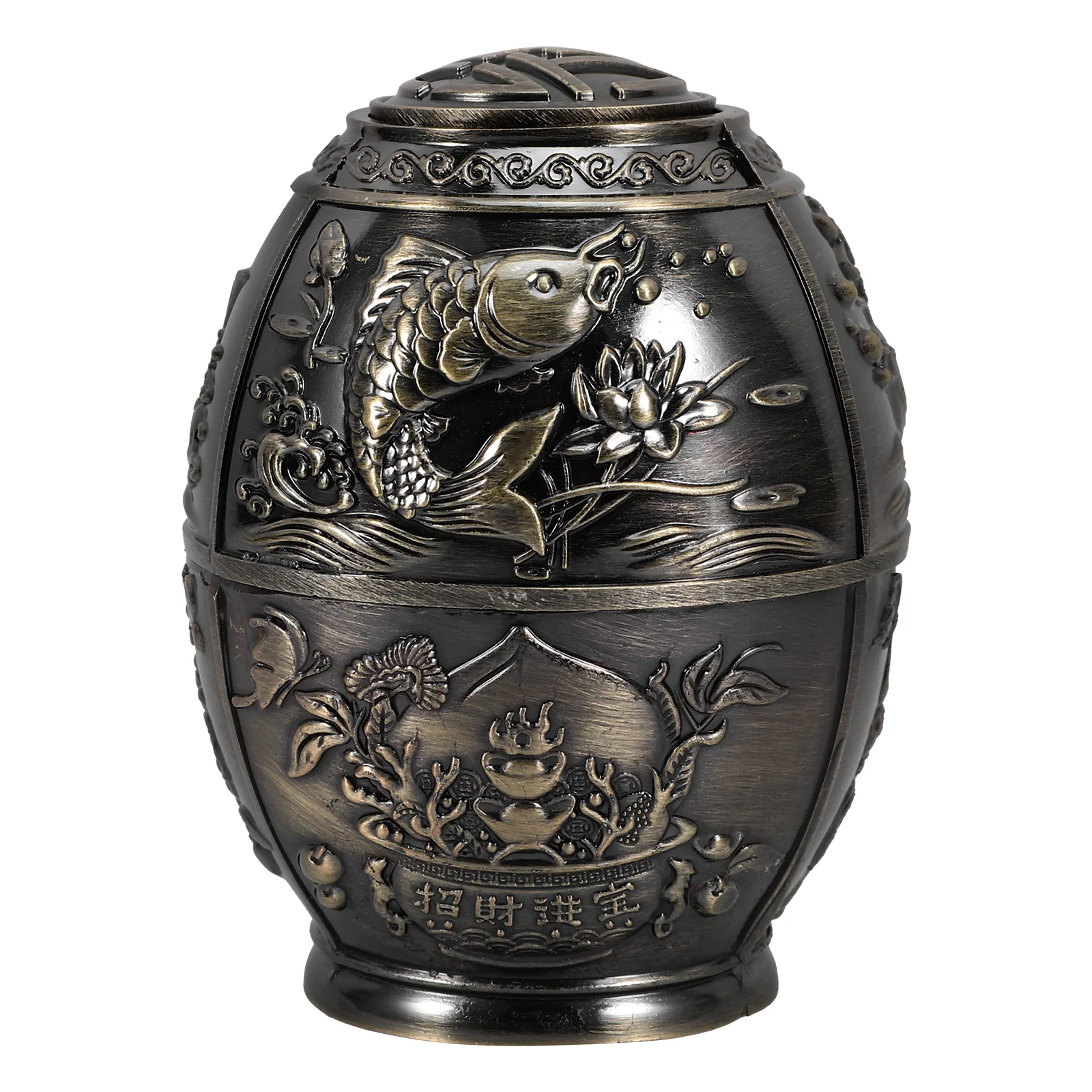 

Press Type Toothpick Holder Copper Fish Design Lightweight Home Restaurant Hotel Vintage Stylish Dispenser Portable